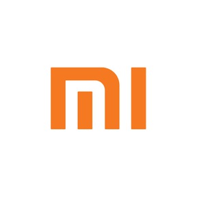 Xiaomi brand logo in orange on white background