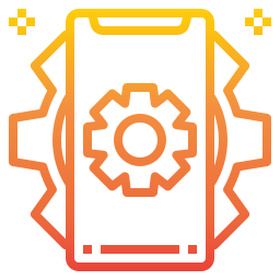 Icon of a smartphone with a cracked screen